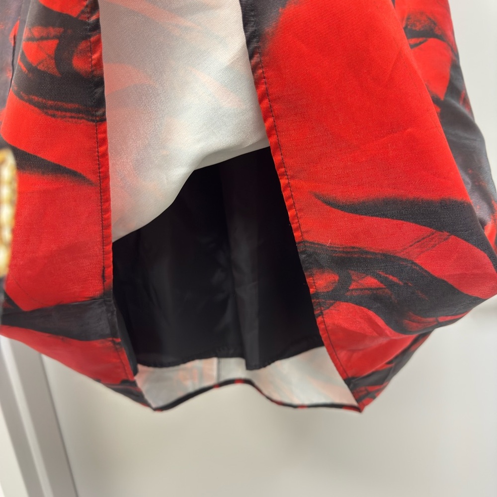Full Red and Black Women's Skirt Sz‎ Med - Picture 10 of 14